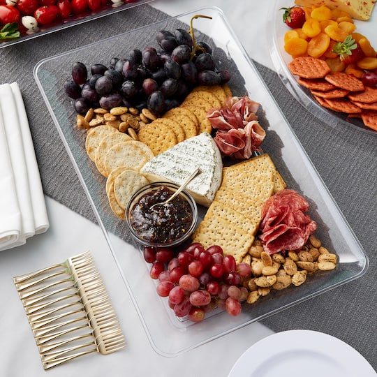 18" Clear Rectangle Tray by Celebrate It™
